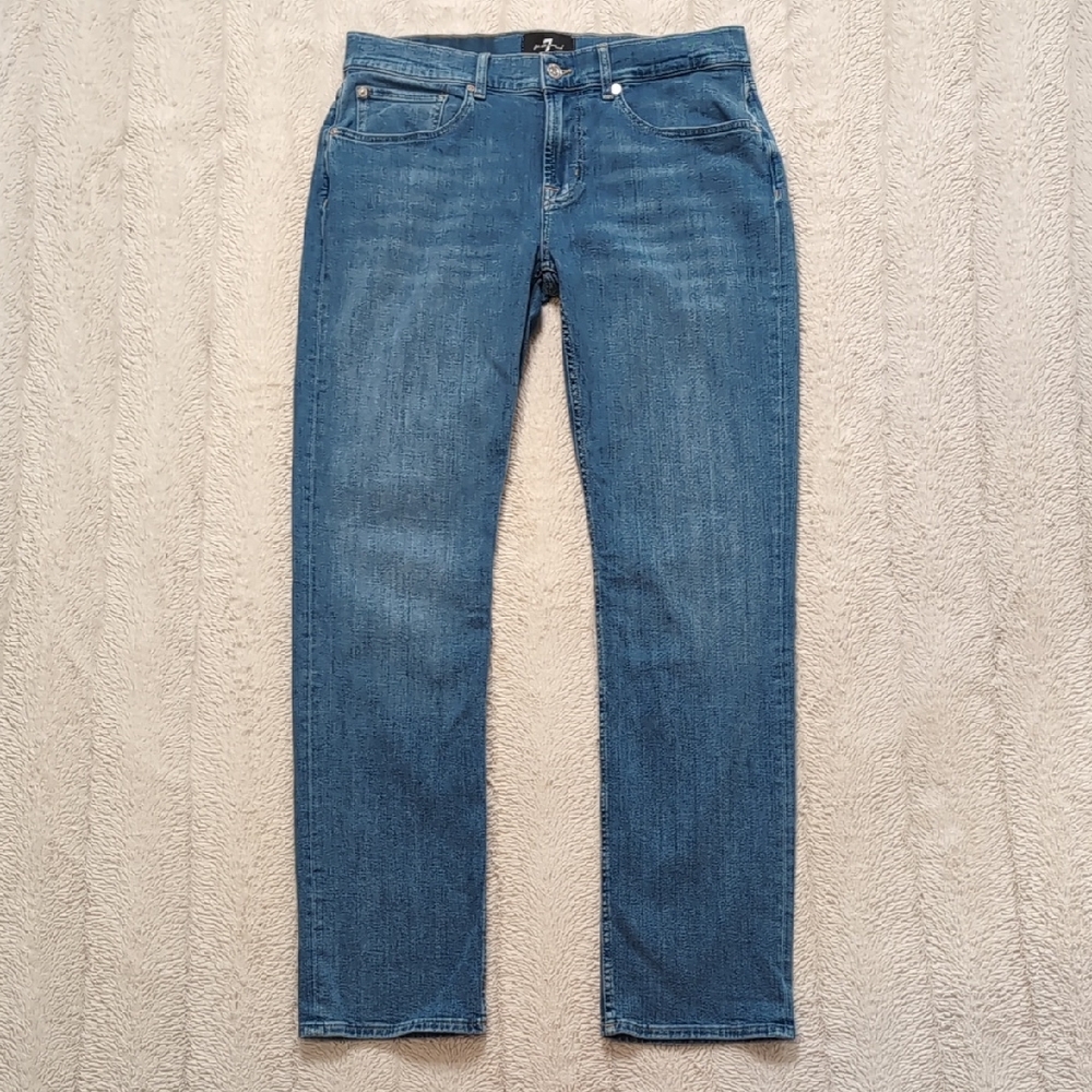 7 For All Mankind Straight Blue Jeans Men's 32